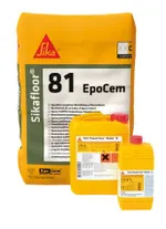 Mortero híbrido epoxi-cemento para multitud de aplicaciones y pavimentos autonivelantes, Sikafloor®-81 EpoCem® de Sika